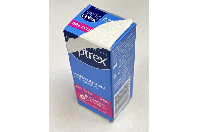 Optrex Moisturising Eye Drops for Dry Eyes 10ml | Damaged Box Packaging