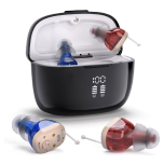 Rechargeable In-Ear Sound Amplifier & Charging Case