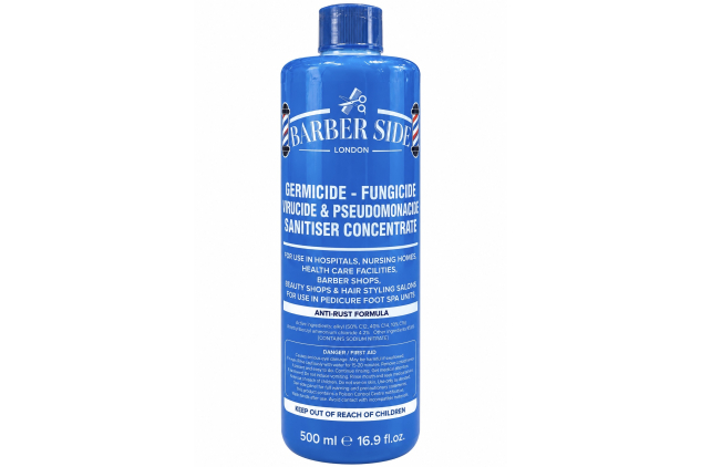 Barber Side London Sanitiser Concentrate Germicide, Fungicide & Virucide 500ml