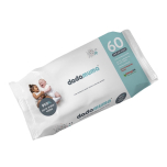 99.9% Pure Water Baby Wipes (60 Wipes), Gentle with Newborn Skin, Natural Ingredients, Allergy UK Approved, Plastic-Free, Biodegradable, Eco-Friendly