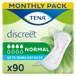 TENA Discreet Normal Pads 6 x 15 Pack (90)