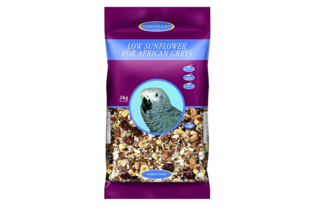 Johnston & Jeff Low Sunflower African Grey Food 2kg