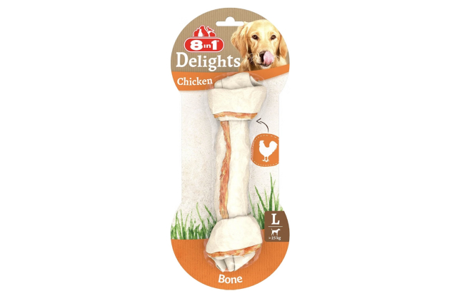 8in1 Delights Chicken Bone Large Dog Chew 85g