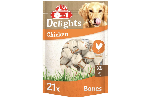 8in1 Delights Chicken Chew Bones XS 21 Pack