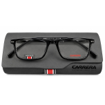 Carrera 2001T/V 807 Black Acetate Rectangular Eyeglasses Optical Frames 135mm
