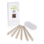 Natural Organic 100% Beeswax Hopi Ear Candles, 6 Hand-Crafted Candles