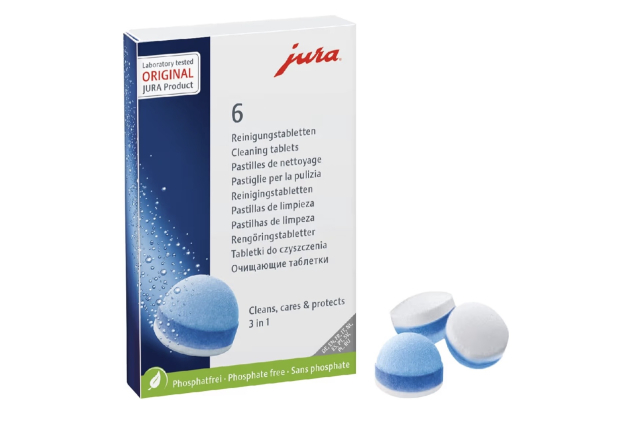 Jura 24225-3 Phase Cleaning Tablets Blue 6 Pack
