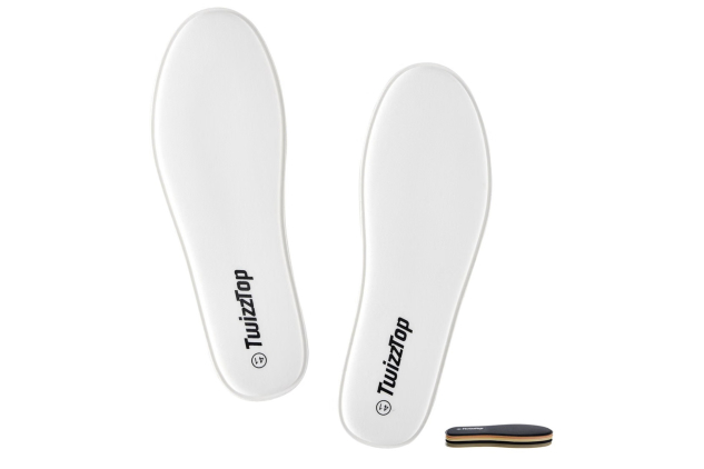 6mm Thin Memory Foam Insoles Unisex Cushioned Shoe Inserts for Walking Shock Absorbing White UK5