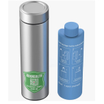Compact 60h Insulin Cooler Travel Case, Medicine Cooler for Travel, Stainless Steel Vacuum Insulated Cooler Silver