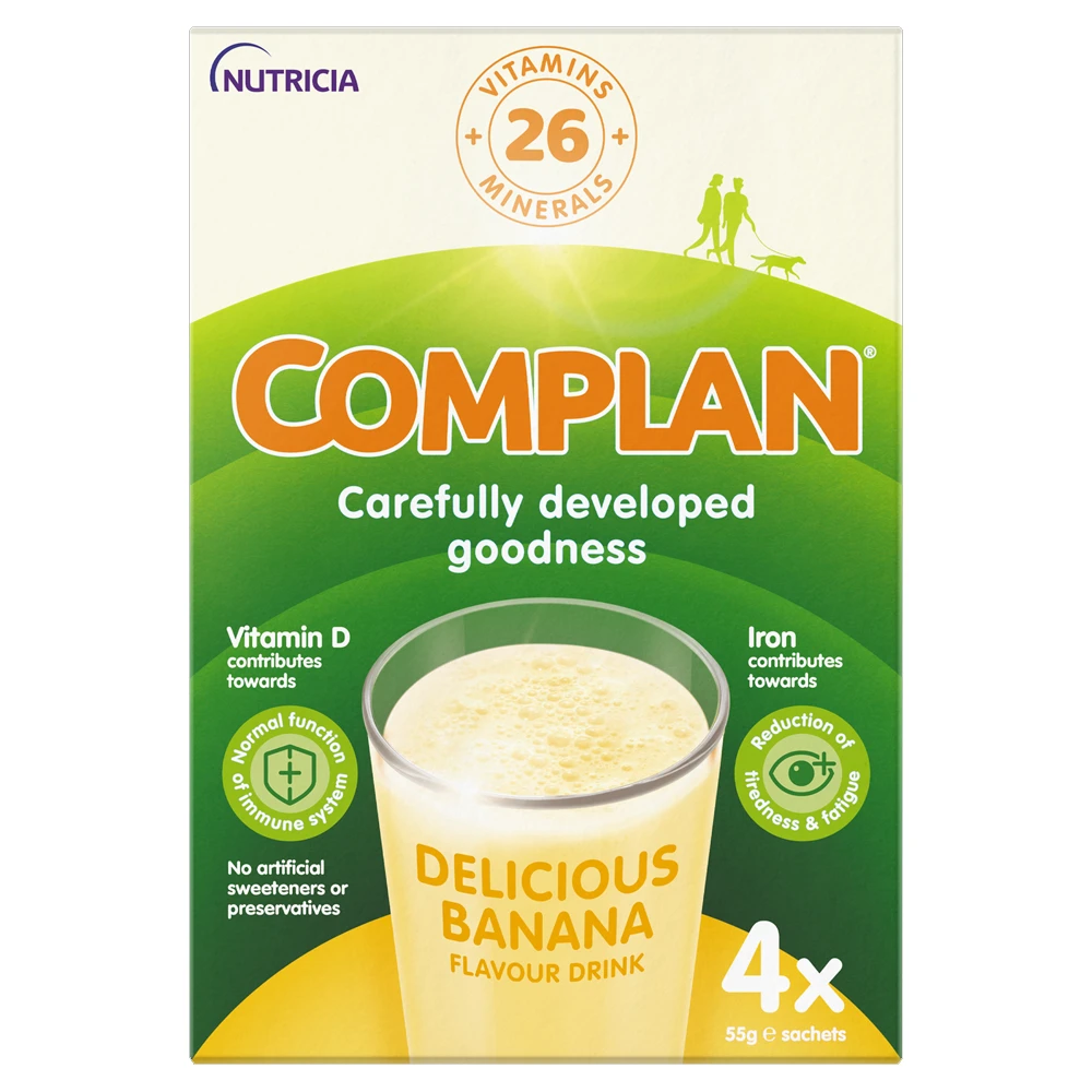 Complan Delicious Banana Sachets 4 x 55g