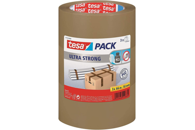 tesa Ultra Strong Brown Packing Tape 3 x 66m