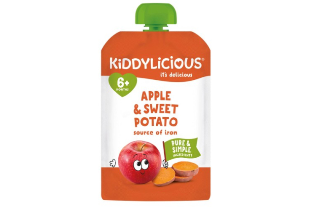 Kiddylicious Apple & Sweet Potato Pouches 6 x 100g