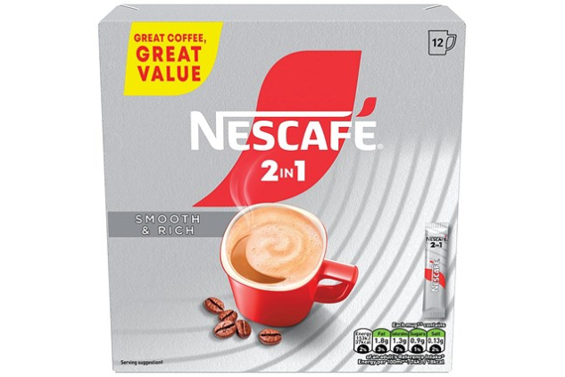 NESCAFÉ 2in1 Original Coffee Sachets 12 x 9g