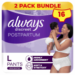Always Discreet Postpartum Pants Large 2 x 8