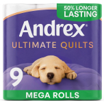 Andrex Ultimate Quilts Toilet Roll 9 Mega Rolls