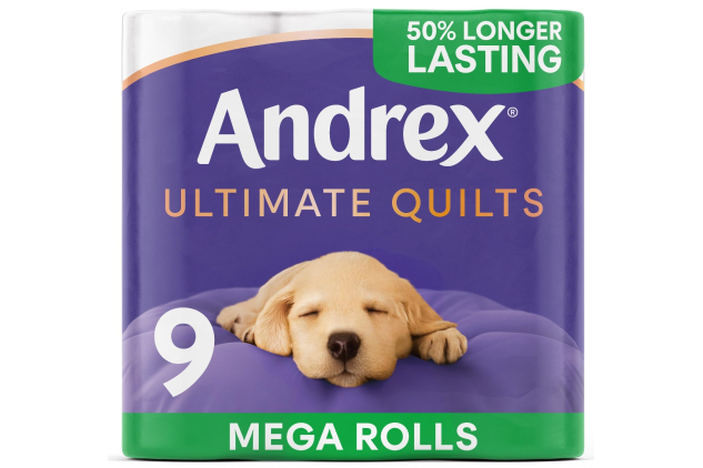 Andrex Ultimate Quilts Toilet Roll 9 Mega Rolls