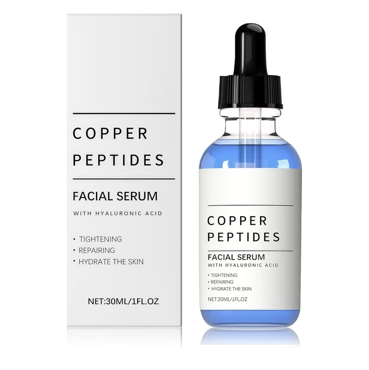 GHK-Cu Copper Peptides Serum 1%, Anti Aging Face Serum
