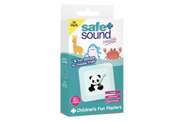 Safe & Sound Children’s Fun Plasters 16 Pack – Washproof