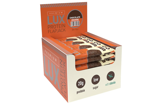 LUX Chocolate Orange Protein Flapjacks 24 x 75g
