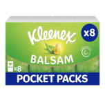 Kleenex Balsam Pocket Tissues 8 Pack | 72 Tissues