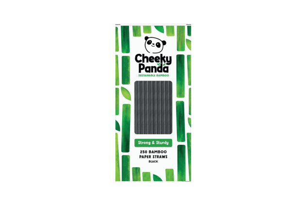 Cheeky Panda Black Bamboo Straws Pack of 250