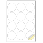 Creavvee 63mm Round Labels - 300 Pack