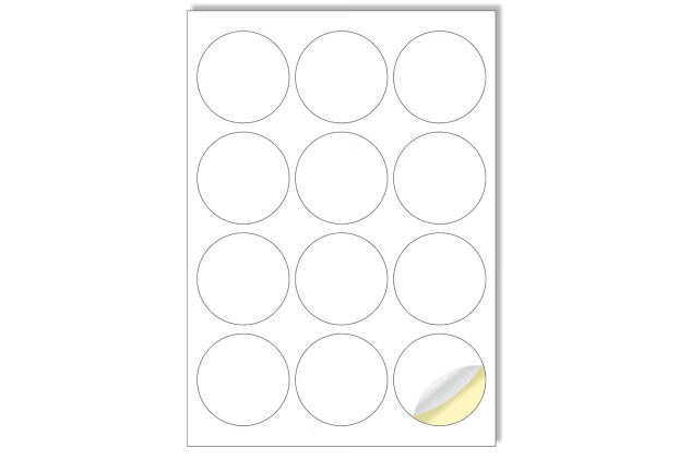 Creavvee 63mm Round Labels - 300 Pack