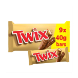 Twix Twin Caramel Chocolate Bars 9 x 40g