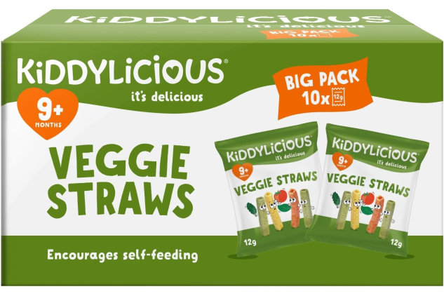 Kiddylicious Original Veggie Straws 10 x 12g
