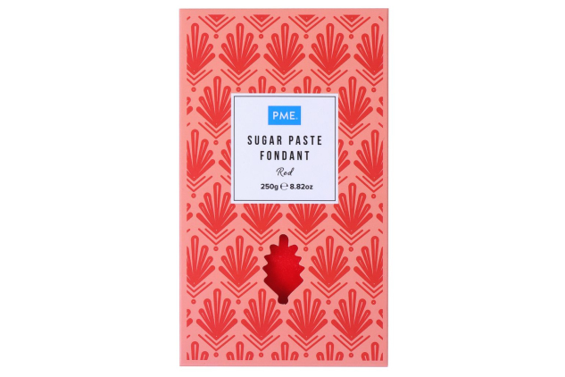 PME Red Sugar Paste Fondant 250g | Ready to Roll