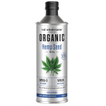 Eat Wholesome Organic Hemp Seed Oil 500ml – Virgin Cold Pressed Omega 3 | Dented Bottle/Marks To Packaging
