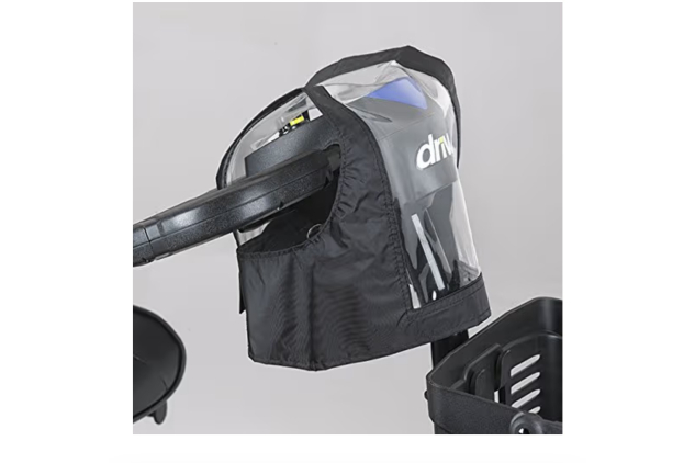 Ducksback Mobility Scooter Control Panel/Tiller Cover (Black) Protects Controls
