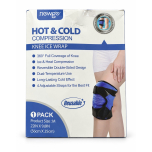 Hot & Cold Compression Knee Ice Wrap Reusable Support – Size Medium