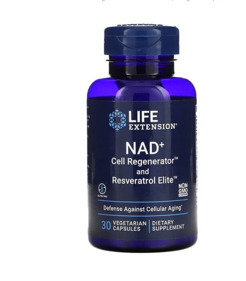Life Extension NAD+ & Resveratrol Elite 30 Capsules