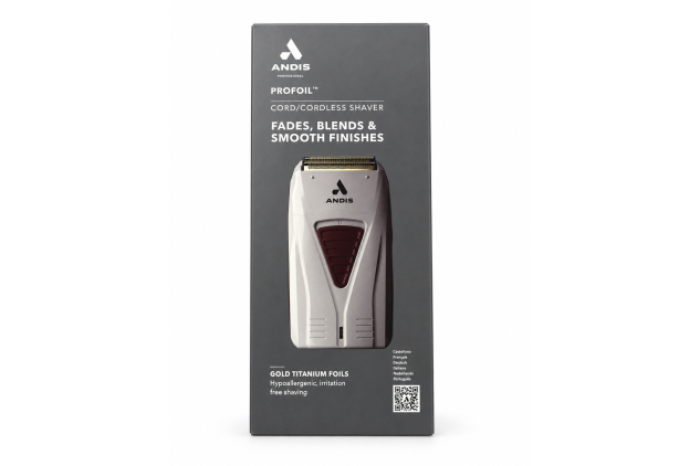 Andis TS-1 Pro-Foil Lithium-Ion Cord/Cordless Foil Shaver with Super soft Grey