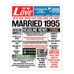 Stuff4 31st Anniversary Poster – Married in 1995