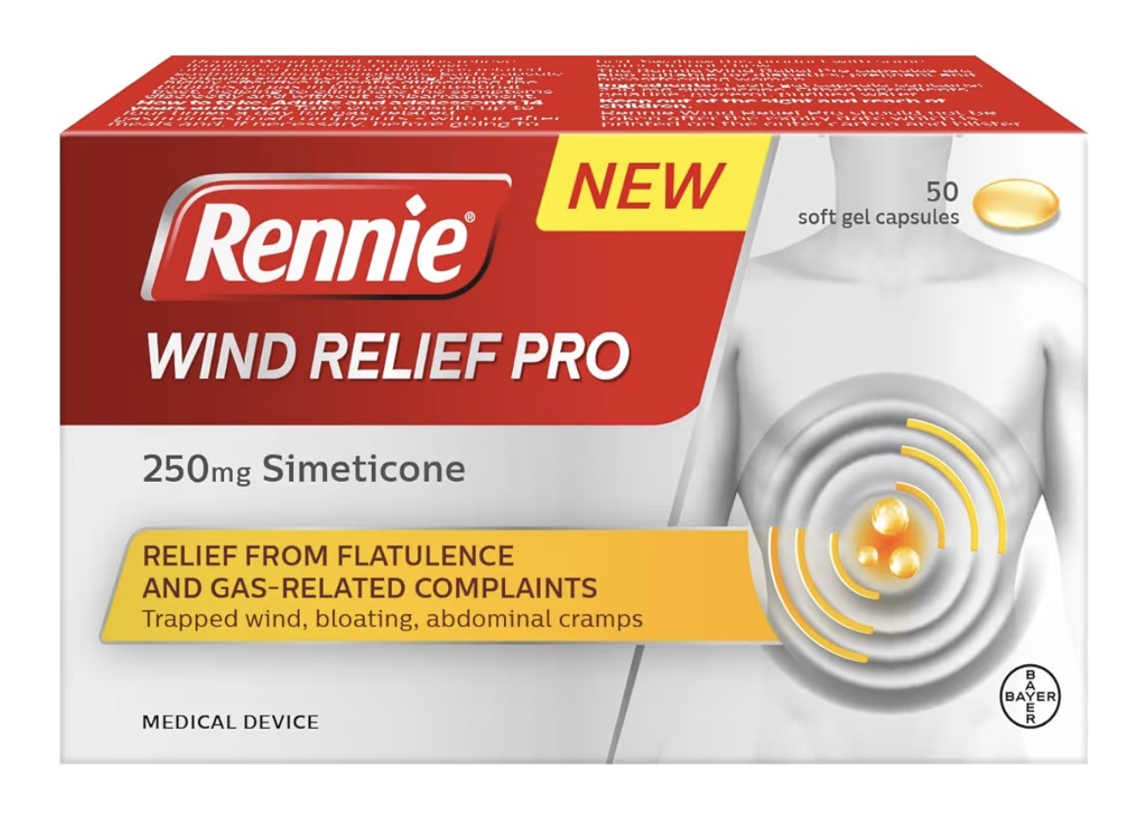 Rennie Wind Relief Pro, Effective Relief from Flatulence and Gas