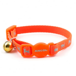 Ancol Orange Hi-Vis Kitten Collar with Bell