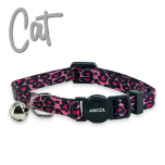 Ancol Pink Leopard Print Cat Collar 20-30cm