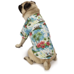 Casual Canine Hawaiian Dog Shirt Blue Medium 16 Inch