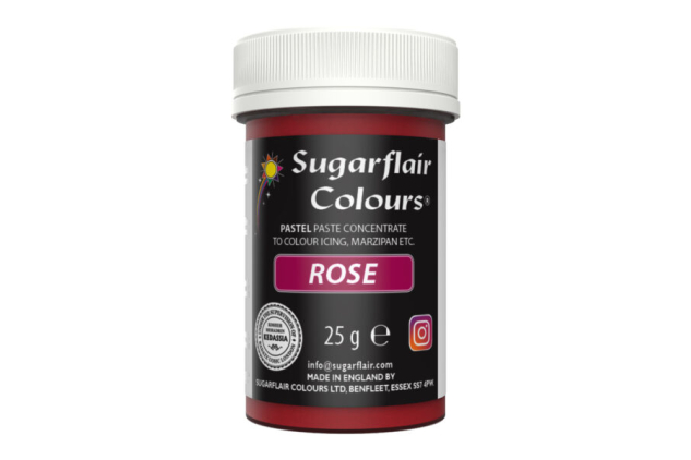 Sugarflair Rose Pastel Paste Colour 25g