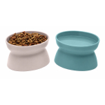Kitty City Raised Cat Bowls Pastel 2 Pack
