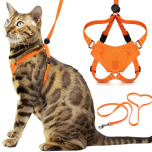 OutdoorBengal Houdini Cat Harness Orange M/L