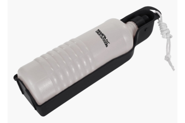 Regatta Dog Travel Bottle with Bowl 750ml Black