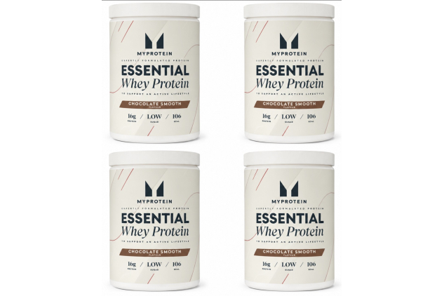 Myprotein Essential Whey Chocolate Smooth 4 Pack – 2.4kg