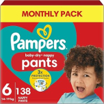 Pampers Baby-Dry Nappy Pants Size 6 - 138 Pack