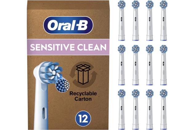 Oral-B Sensitive Clean Brush Heads 12 Pack