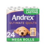 Andrex Ultimate Quilts 24 Mega Toilet Rolls