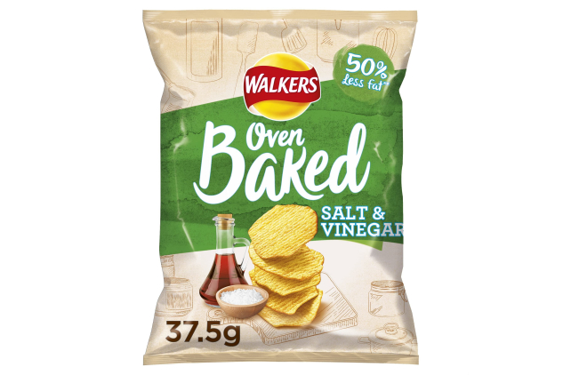 Walkers Baked Salt & Vinegar Crisps 32 x 37.5g
