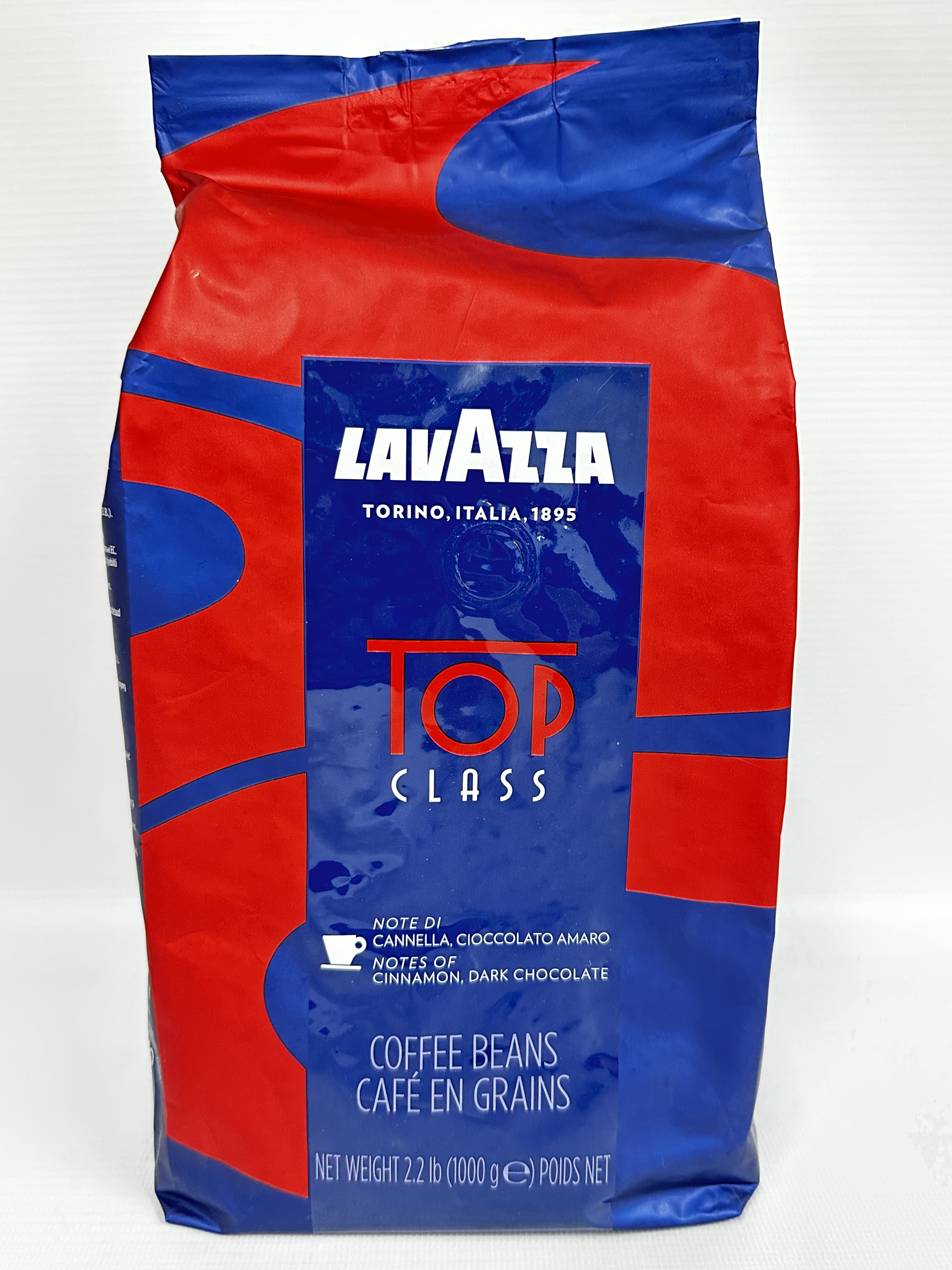 Lavazza Top Class Coffee Beans Bag Notes Of Cinnamon & Dark Chocolate BEST BEFORE DATE 30/04/2023